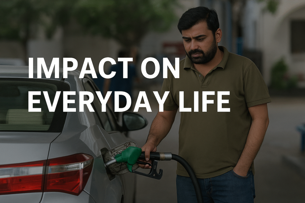 Impact on Everyday life after Pakistan petrol diesel price hike June 2025.